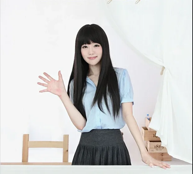 

Аниме косплей парик для Magica Homura Akemi женские длинные прямые термостойкие парики из синтетических волос Peruca Pelucas