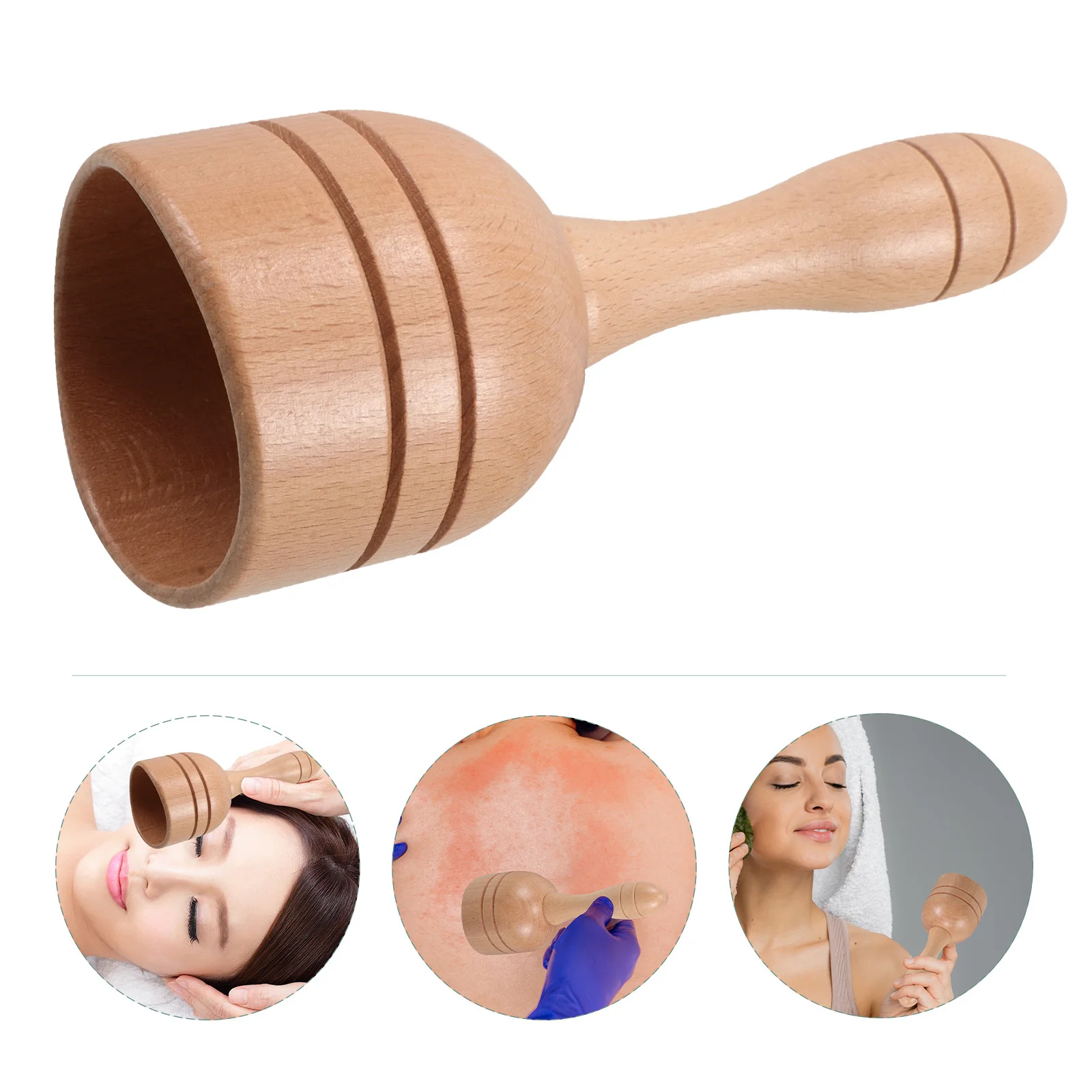 

Wood Therapy Massage Tool Wooden Torch Shape for Neck Shoulder Muscle Scraping Sculpting Guasha Massager Wooden Massager