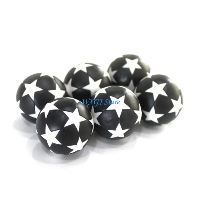 37JE 6pcs 32mm Table Soccer Replacements  Kids Indoor Games Foosball Fussball