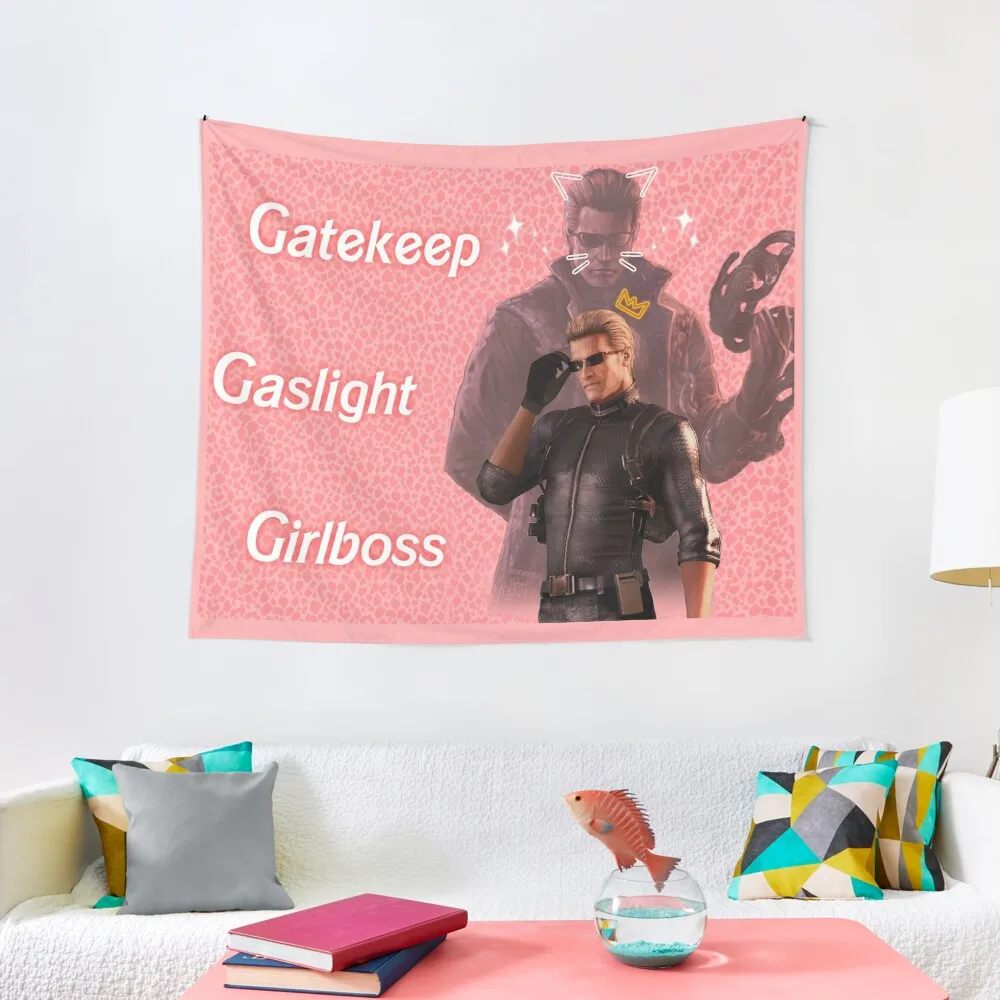 

Wesker : Gaslight Gatekeep Girlboss Tapestry Aesthetic Home Decor Wallpapers Home Decor Tapestry