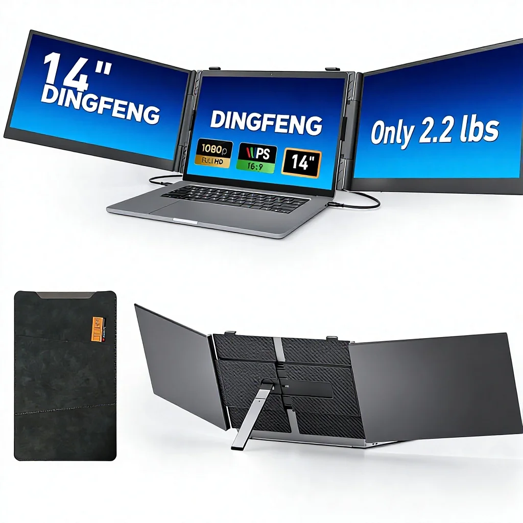 Screen Monitor,2.2lb Ultra-Light Laptop Screen Extender,14