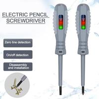 Multifunctional Electrician Test Screwdriver AC Non-contact Induction Test Pen Voltage Tester  2-in-1 Red Green Induction Lights