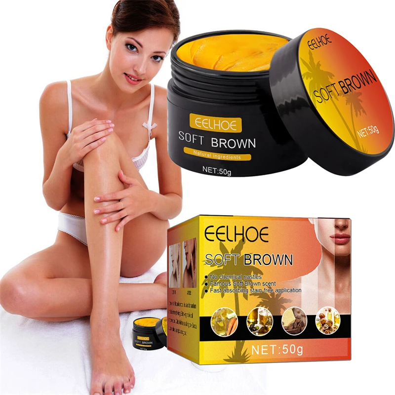 Women Body Tanning Cream Summer Beach Repair Nourishing Skin Coloring Sunless Lotion Quickly Body Bronzer Beauty Care Cream