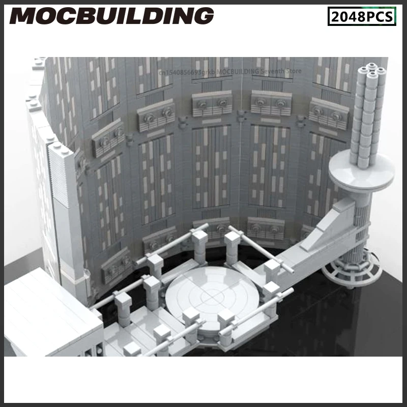 MOC Space Movie Building Blocks Father And Son Meet Scene Model Street View Toys DIY Assembly Technology Bricks Xmas Gifts