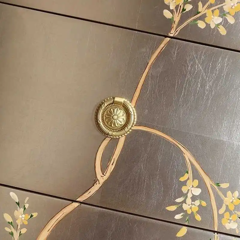 of drawers solid wood painted bedroom drawer cabinet art decoration locker integrated storage cabinet against the wall