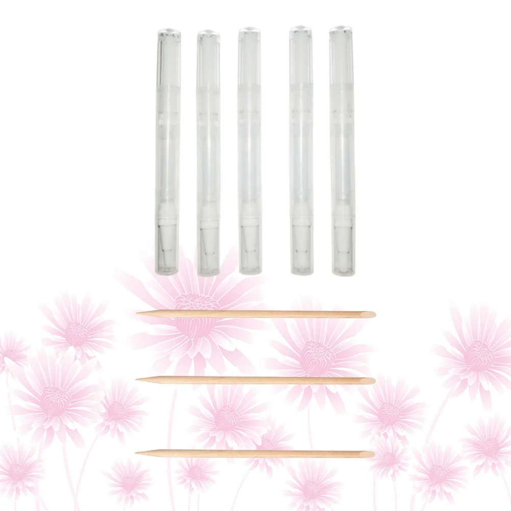 8 pçs acessórios de manicure removedor de esmalte garrafa óleo arte design ferramenta tubo vazio