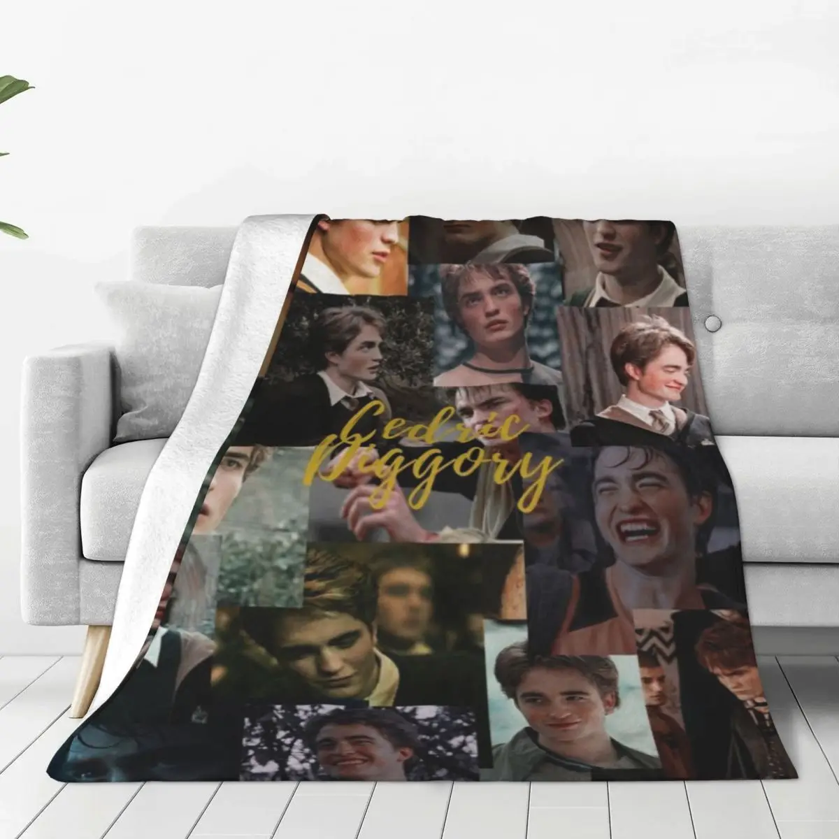 Cedric Diggory Blanket Flange Textile Decor Portable Super Soft Throw Blankets for Home Office Plush Thin Quilt