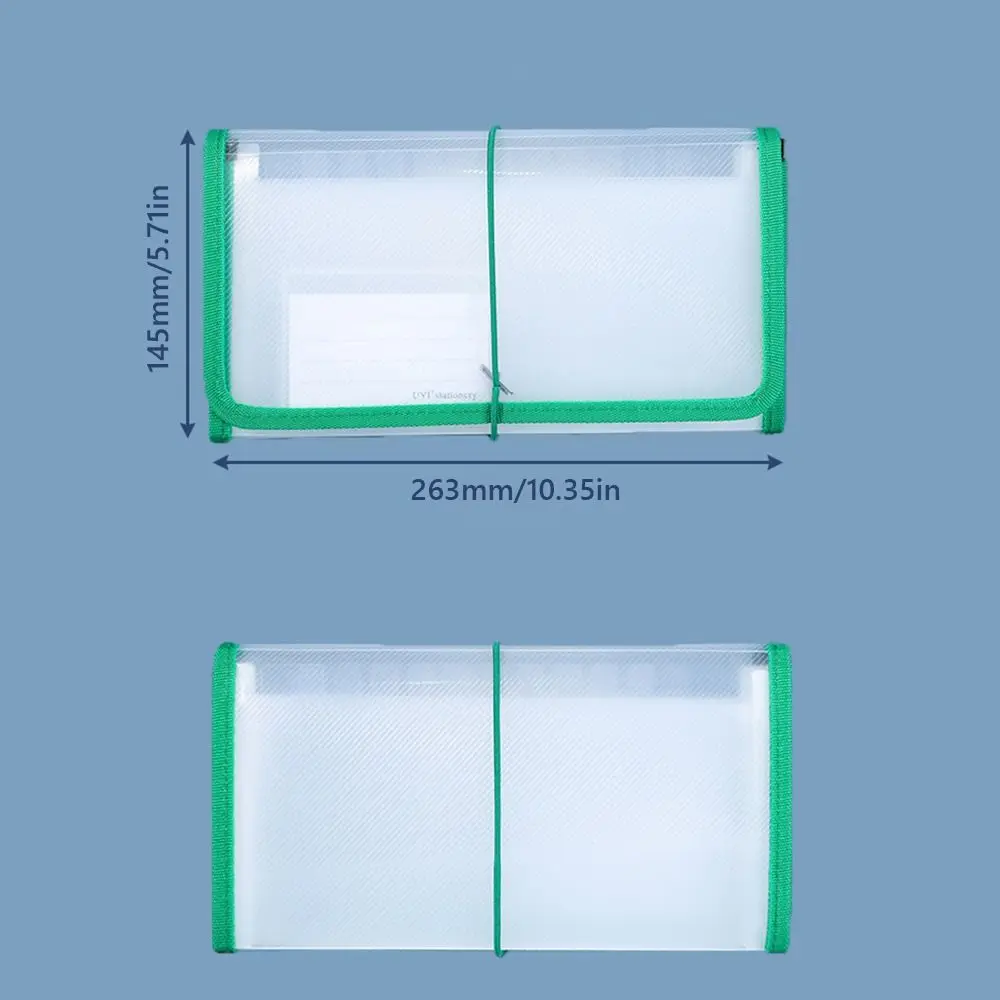 High Quality PP B6 File Folder Classification Waterproof Receipt Holder Strap Design Bill Storage Bag Entrance Decoration