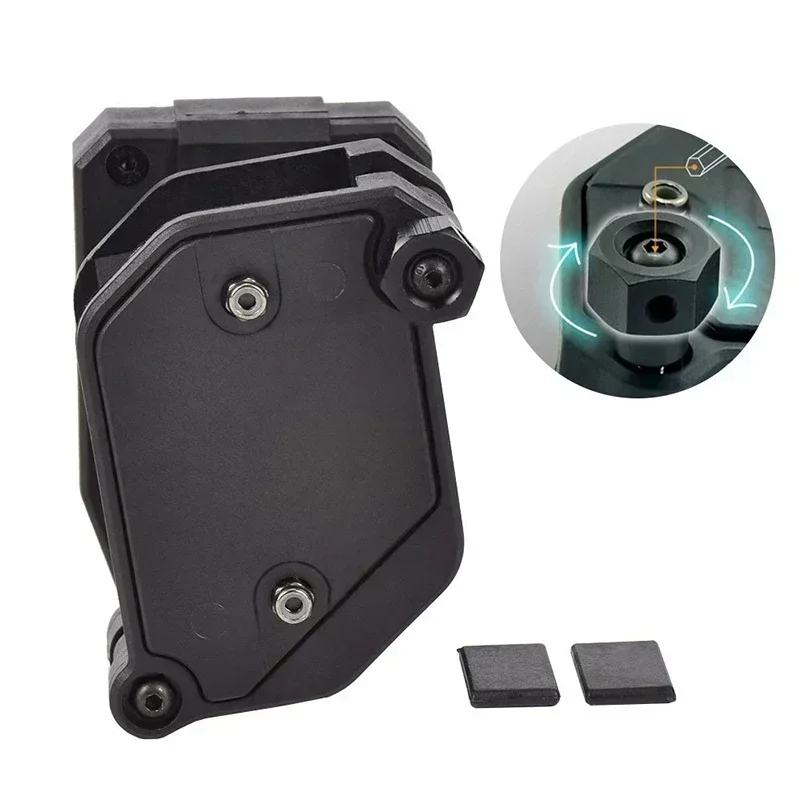 Bolsa táctica IPSC multiángulo para cargador de velocidad, ajuste de tiro, pistola Airsoft, funda Mag, Clip para cinturón para Glock 17/HI-CAPA/PX4 - imagen 5