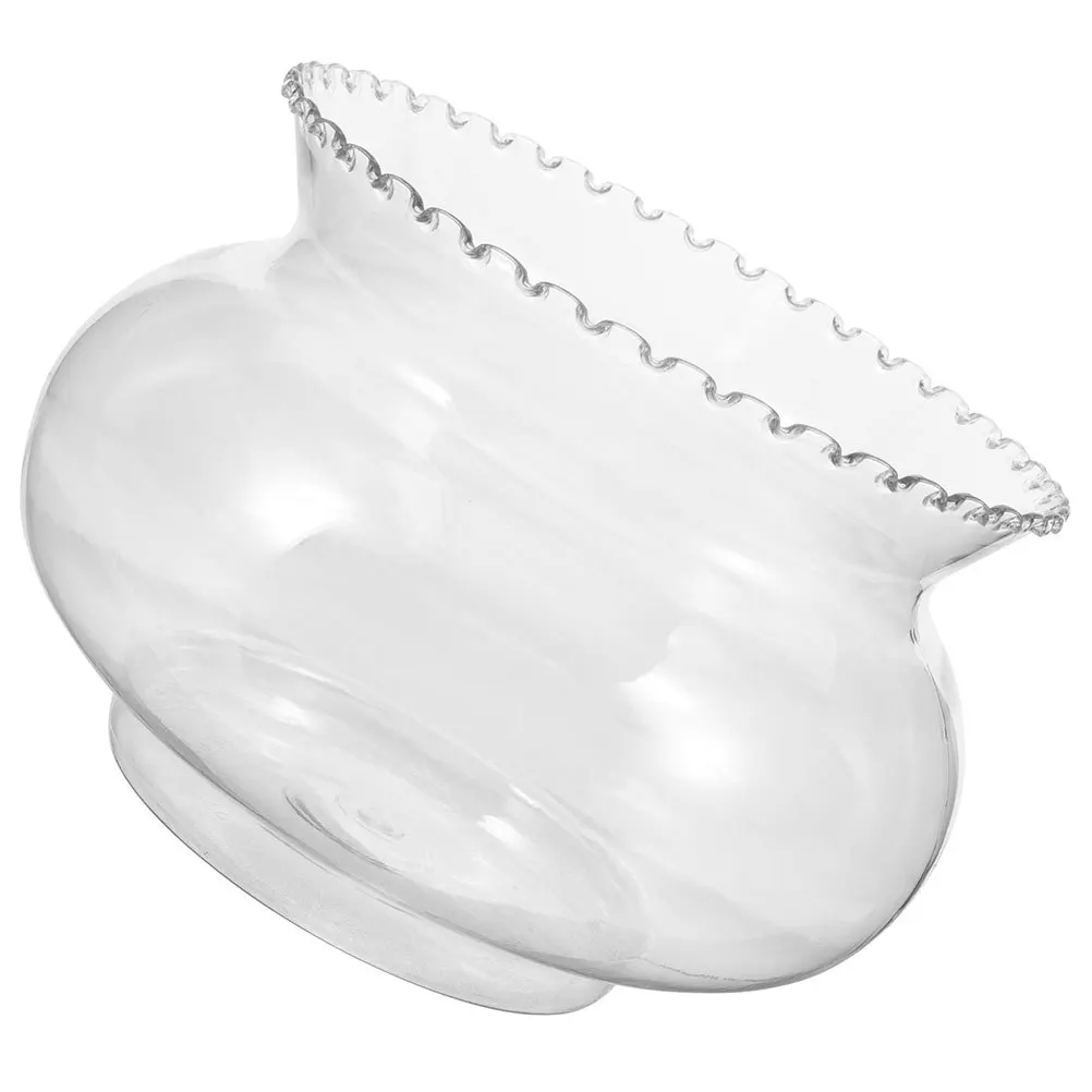 

2200Ml Small Fish Tank Transparent Round Aquarium Bowl For Betta Fish Turtle Desktop Decor Clear Bubble Planter Plastic