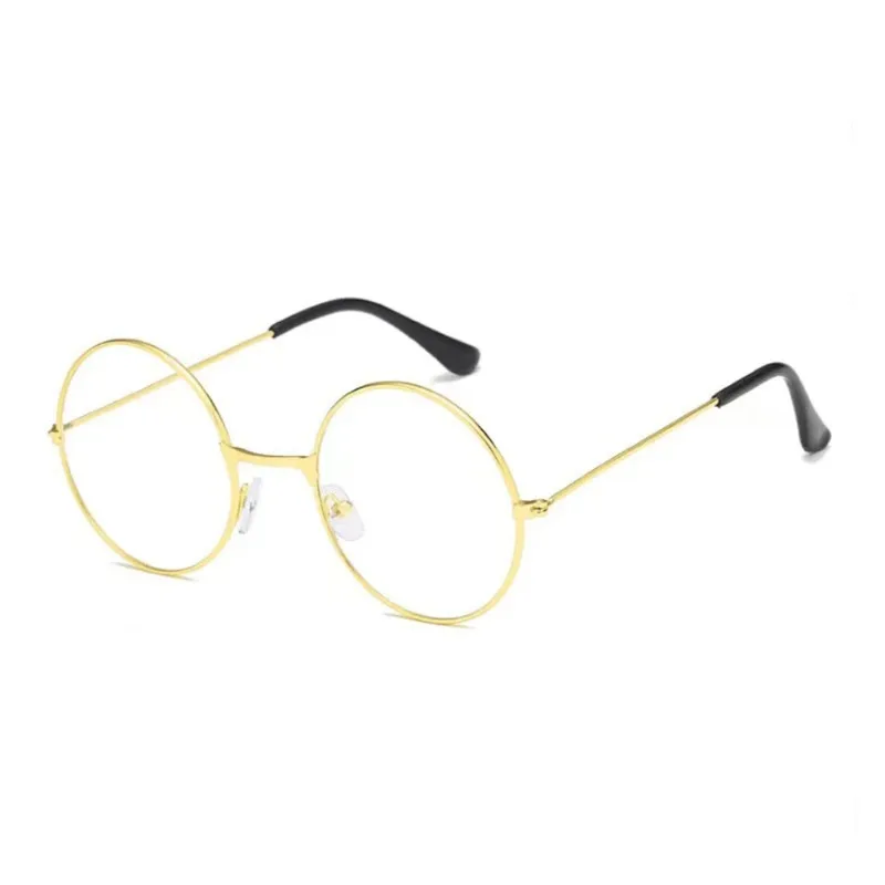 Round Literary Ultralight Anti-blue Light Glasses Comfortable Computer Glasses Metal Spectacles Radiation Protection Optical