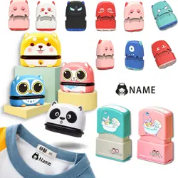 Gepersonaliseerde Naam Stempel Voor Kinderen Kleding, Aangepaste Naam Label Etiketten Stempels Baby Kleding Kinderkamer Permanente Stof Marker