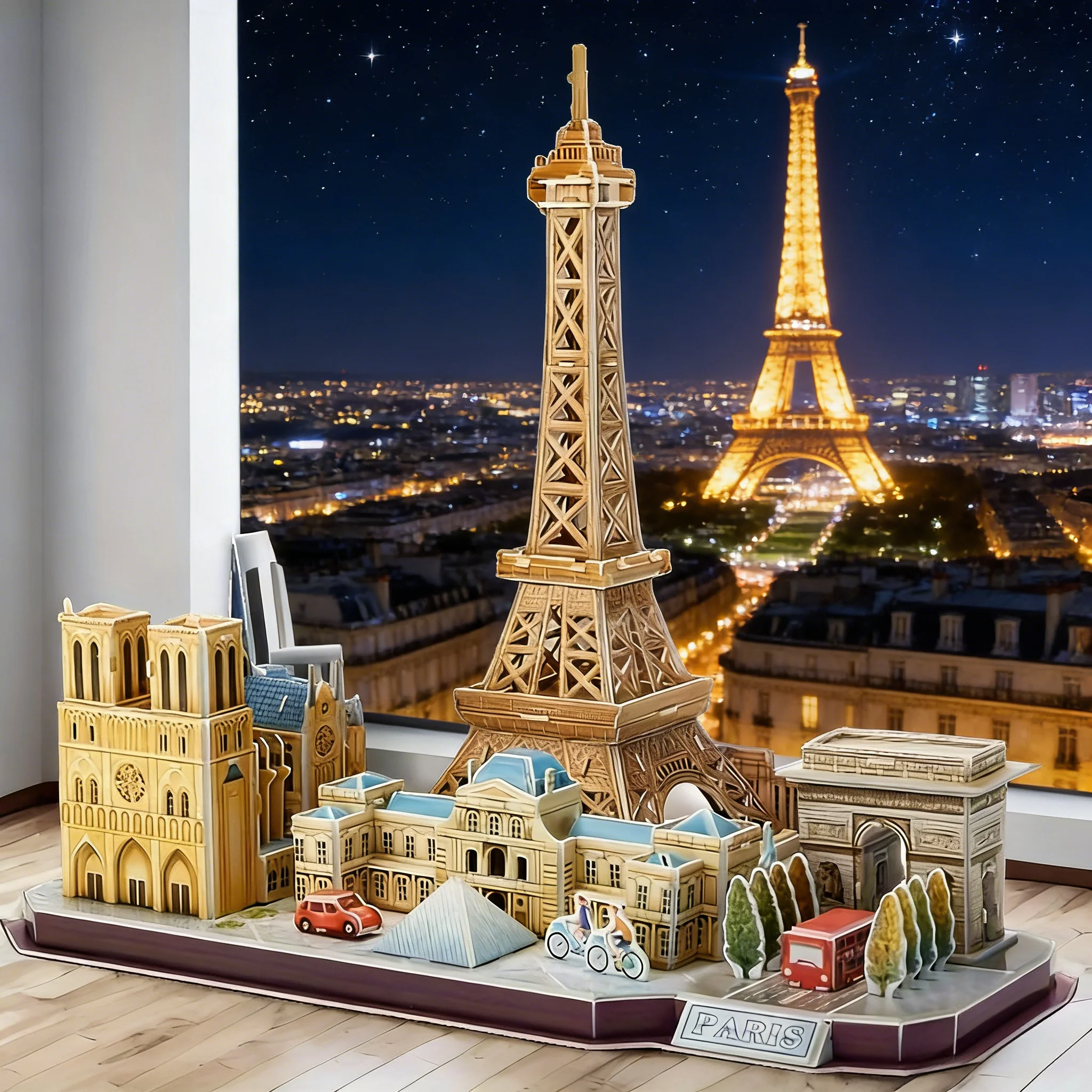 

City-Themed Architecture—Paris: Scale-Model Replicas of Parisian Buildings, 114 Pieces. Experience the Romance and Fashion of the Banks of the Seine, and Appreciate the Cityscape of Paris