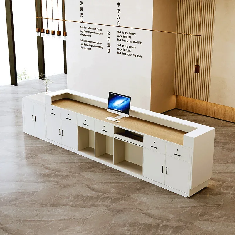 Reception Desk Table Party Tables Beauty Salon Office Customer Center Checkout Counter Pulpit Cashier Shop Podium Help Furniture