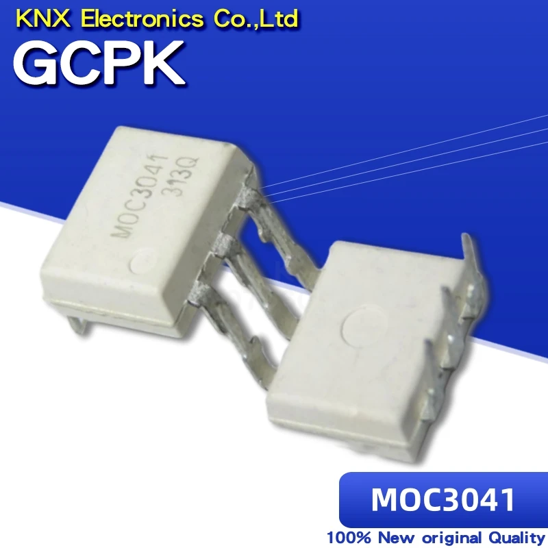 10 pces moc3041 dip6 dip 3041 dip-6 ic novo e original