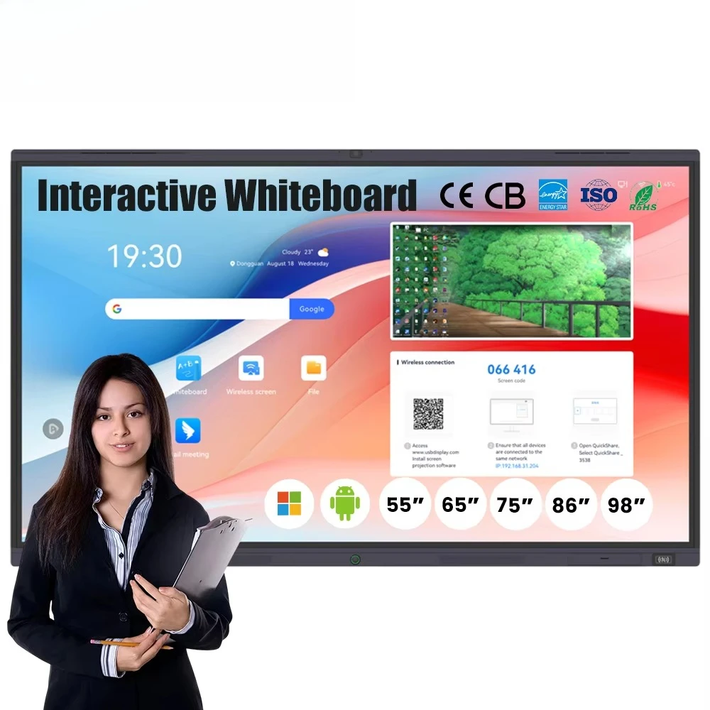 Android Interaktives Whiteboard LCD Infrarot Touchscreen Schule Bildung Tablet Smart Board Preis