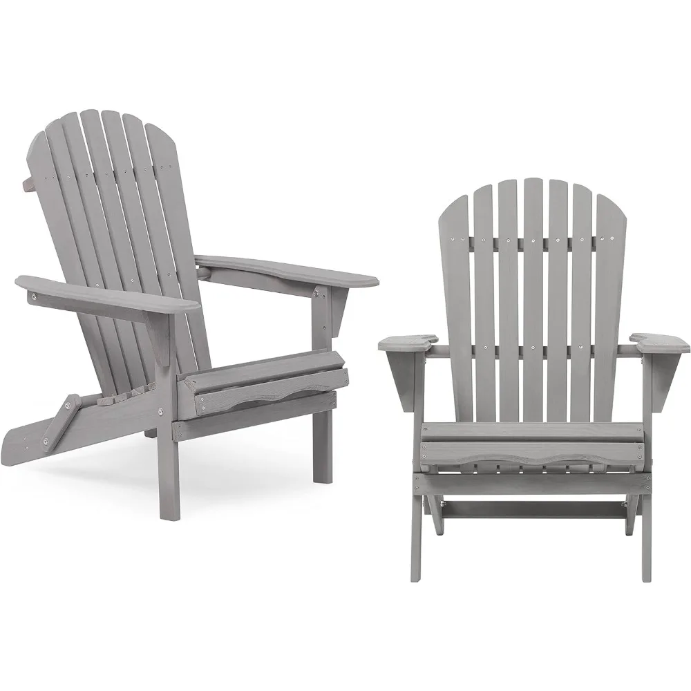 Outdoor Chair Set of 2, All-Weather Resistant and Can Support Up To 220 Lbs, Garden Chair