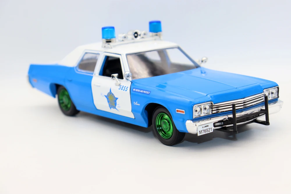 New GL 1/24 Scale 1974  Monaco Police Department Car Diecast Vehicle Alloy Toy Car models for collection Gift
