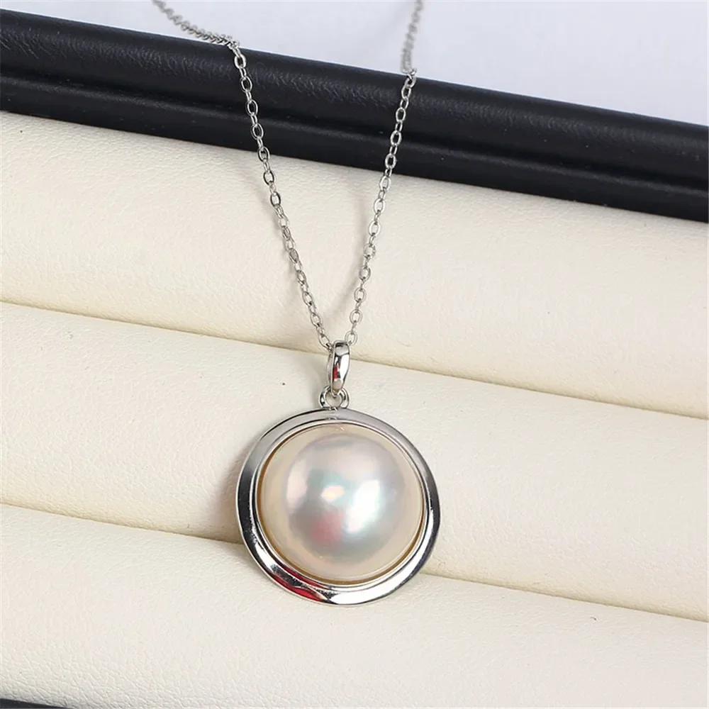 

Подвеска из стерлингового серебра 925 пробы с жемчугом, DIY пустая ободок, чашка, ювелирные изделия для рукоделия, фурнитура для подвески с полыми зубцами