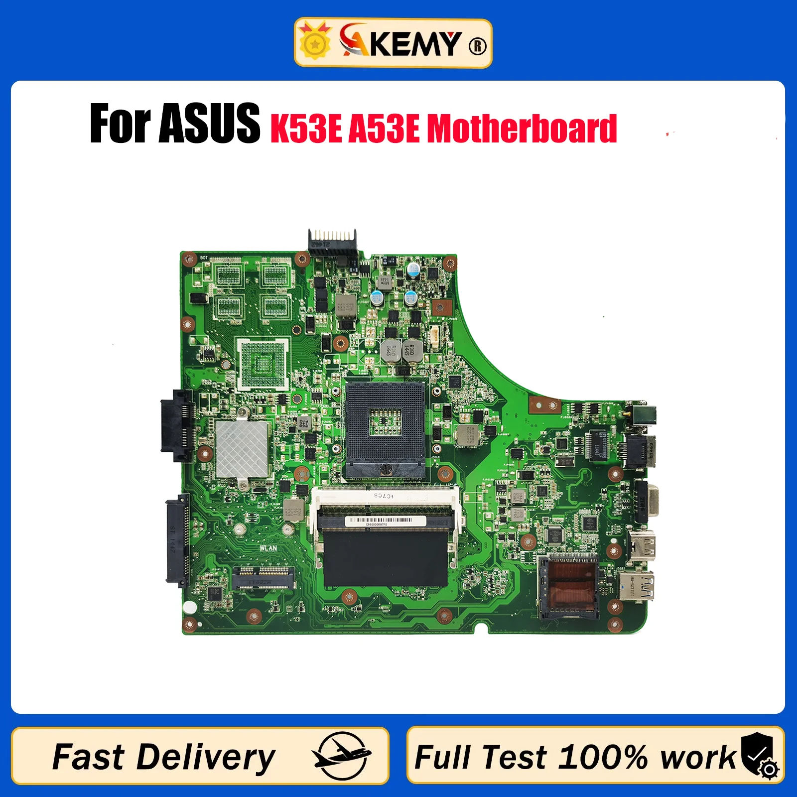 

K53E Laptop Motherboard For ASUS K53E K53E Notebook Mainboard This item is in stock 100% tests OK fast shipping High quality