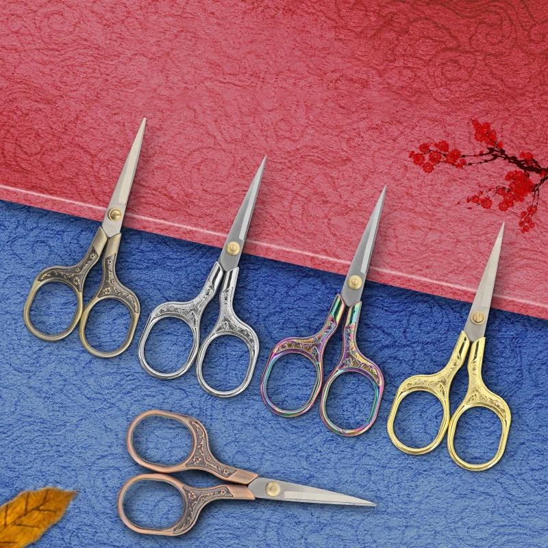 Stainless Steel Vintage Scissors Sewing Fabric Cutter Embroidery Scissors Tailor Scissor Thread Scissor Tools for Sewing Shears image 3
