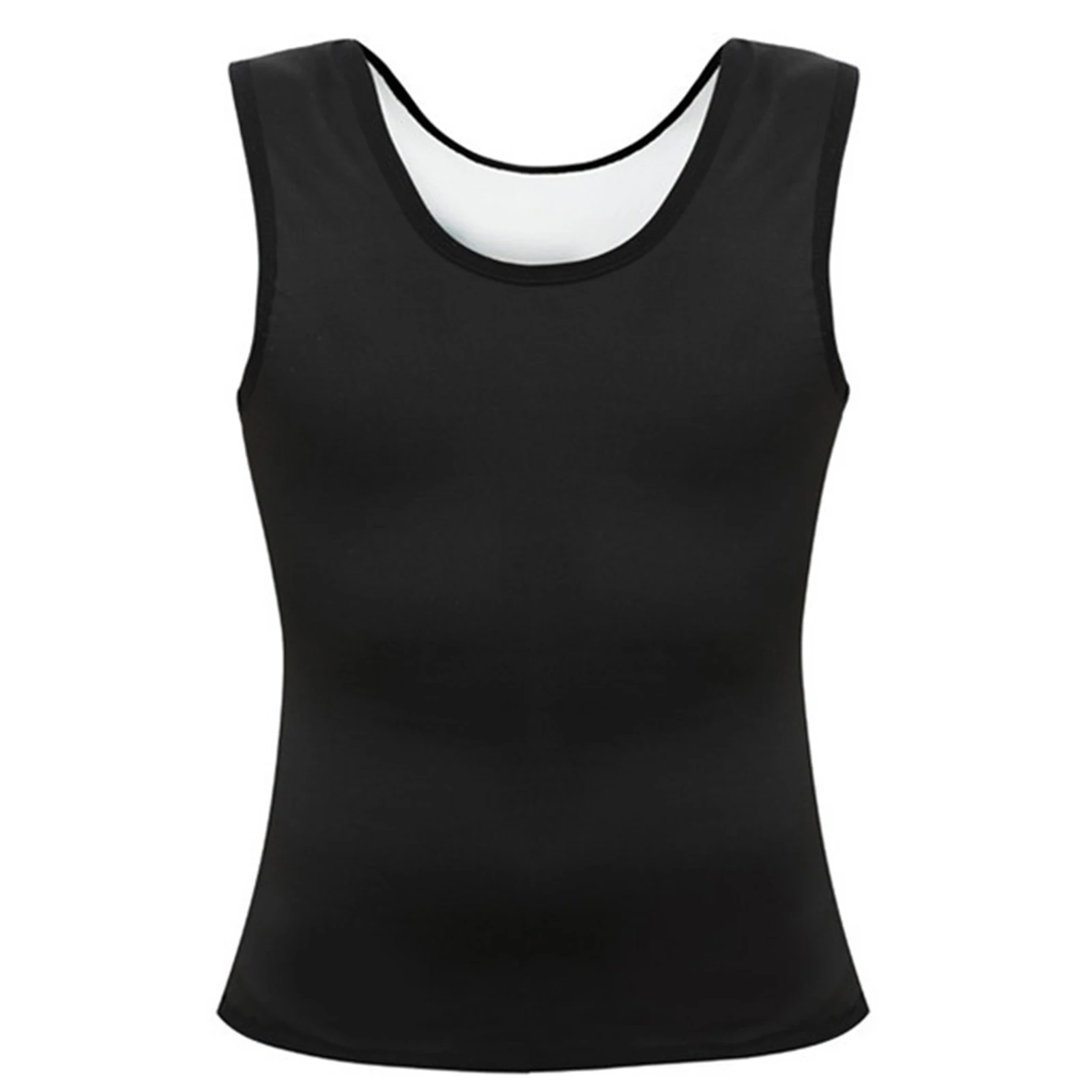 1 قطعة بدلة ساونا تانك القمم المرأة-سترة ضغط العرق محاصرة الحرارة ، ملابس داخلية علوية ، الصالة الرياضية ممارسة تنوعا تانك القمم
