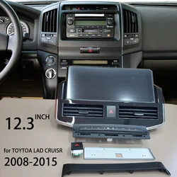 Android 13 For Toyota Land Cruiser 200 2008 - 2015 Car Radio Multimedia 15inch Screen LC200 GPS Navigation CarPlay Player 128GB