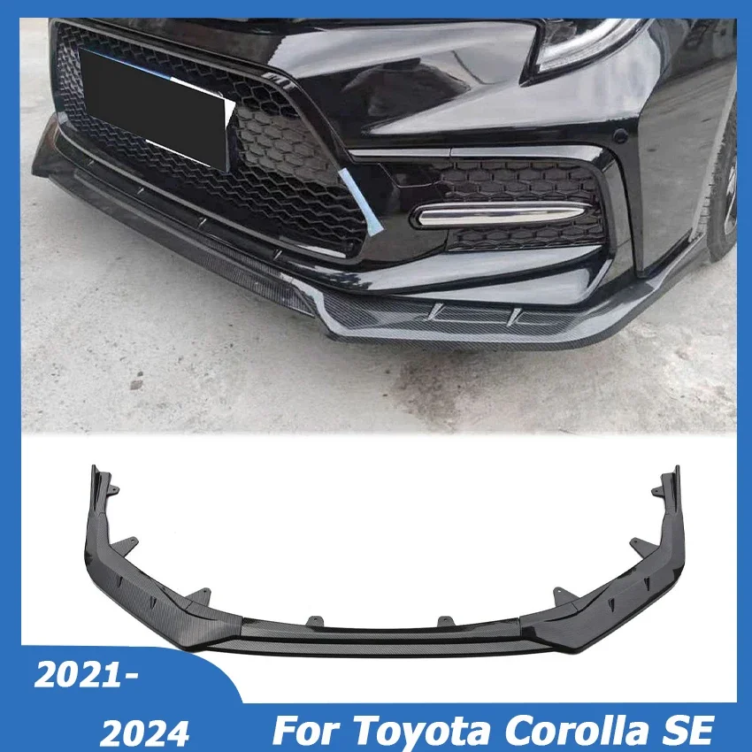 For Toyota Corolla SE XSE Sports Model 2021-2024 Front Bumper Lip Spoiler Splitter Detachable Body Kit Cover Guard Car Styling