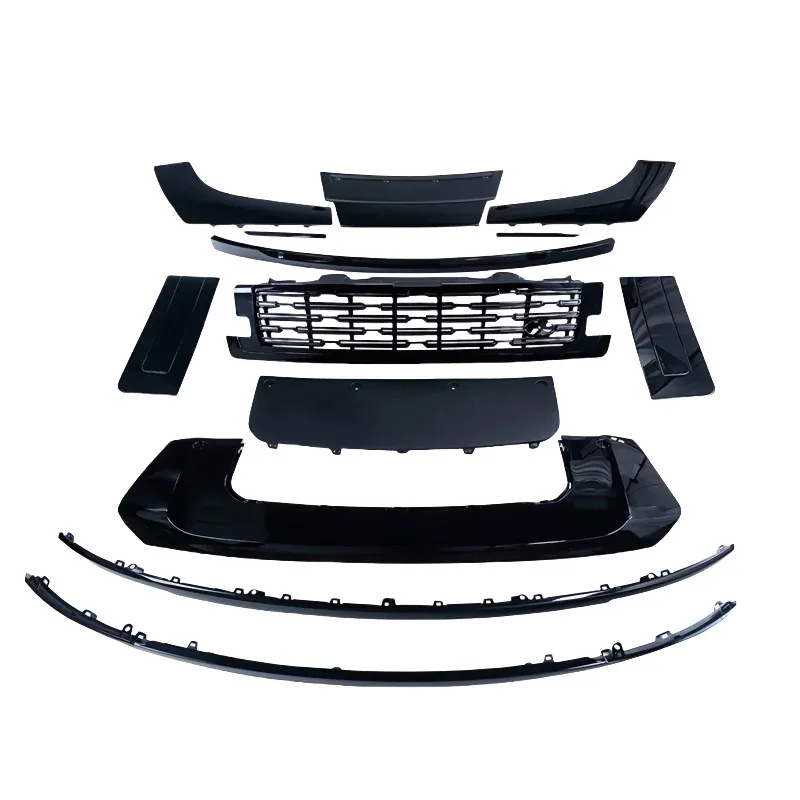 

Suitable for 23-25 Model Range Rover Sport Blackhart Edition with Blackened Smoked Grille Shark Fin Front and Rear Bumper