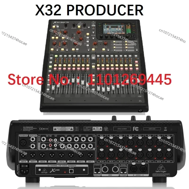 For Behringer X32 40-channel Digital Mixer with 32 Gain-Programmable Mic Preamps 25 Motorized Faders Virtual FX Rack and 7