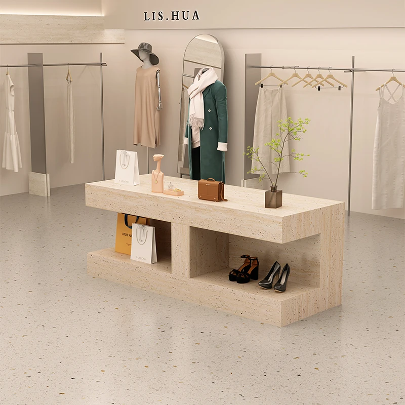 

Clothing Store Nakajima Station Display Desk Women's Clothing Store Flowing Water Station Store Small Nakajima Display