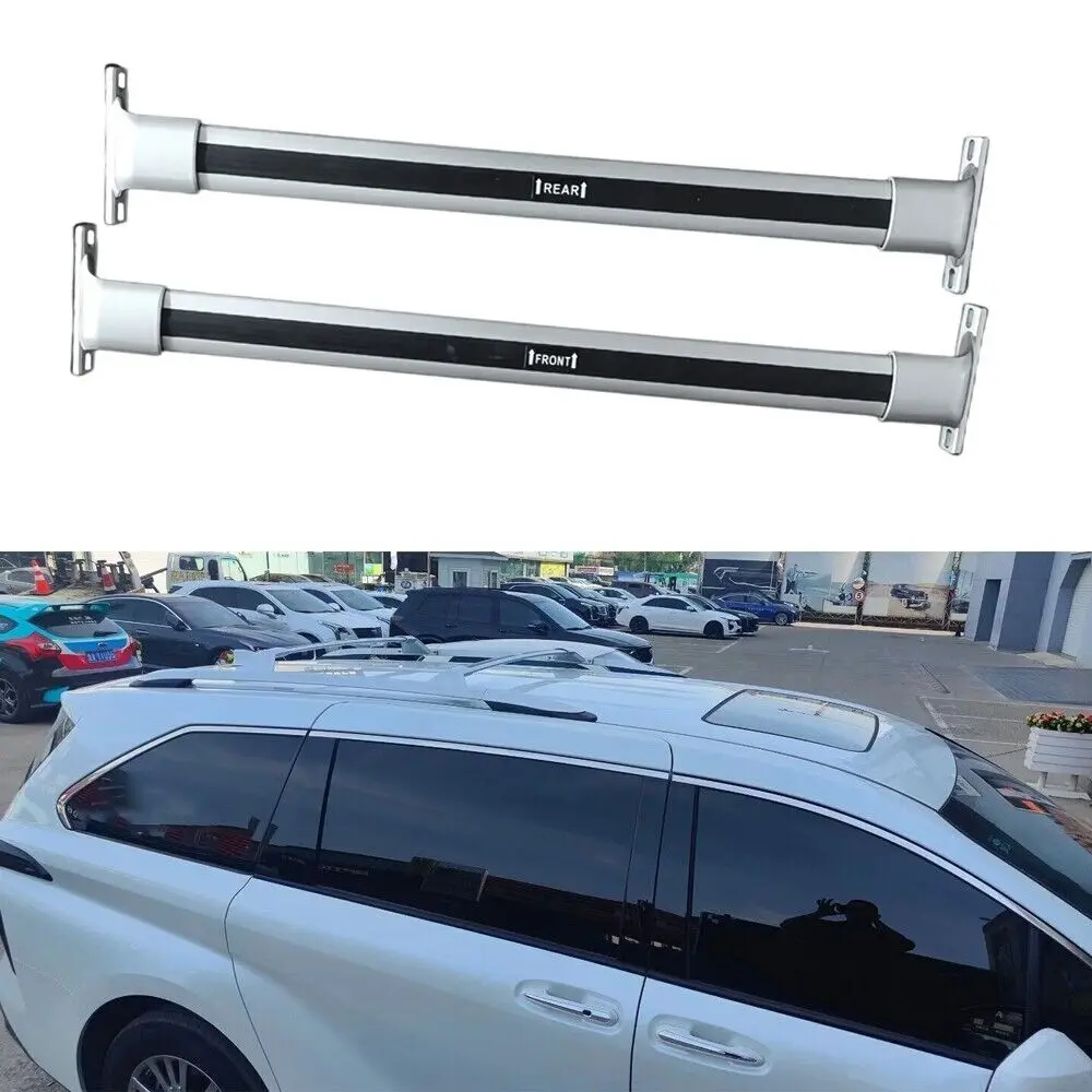 High Quality Aluminum 2PCS Crossbar Cross Bar Fits For Toyota Sienna 2021-2024 Roof Rack Kayak Bars