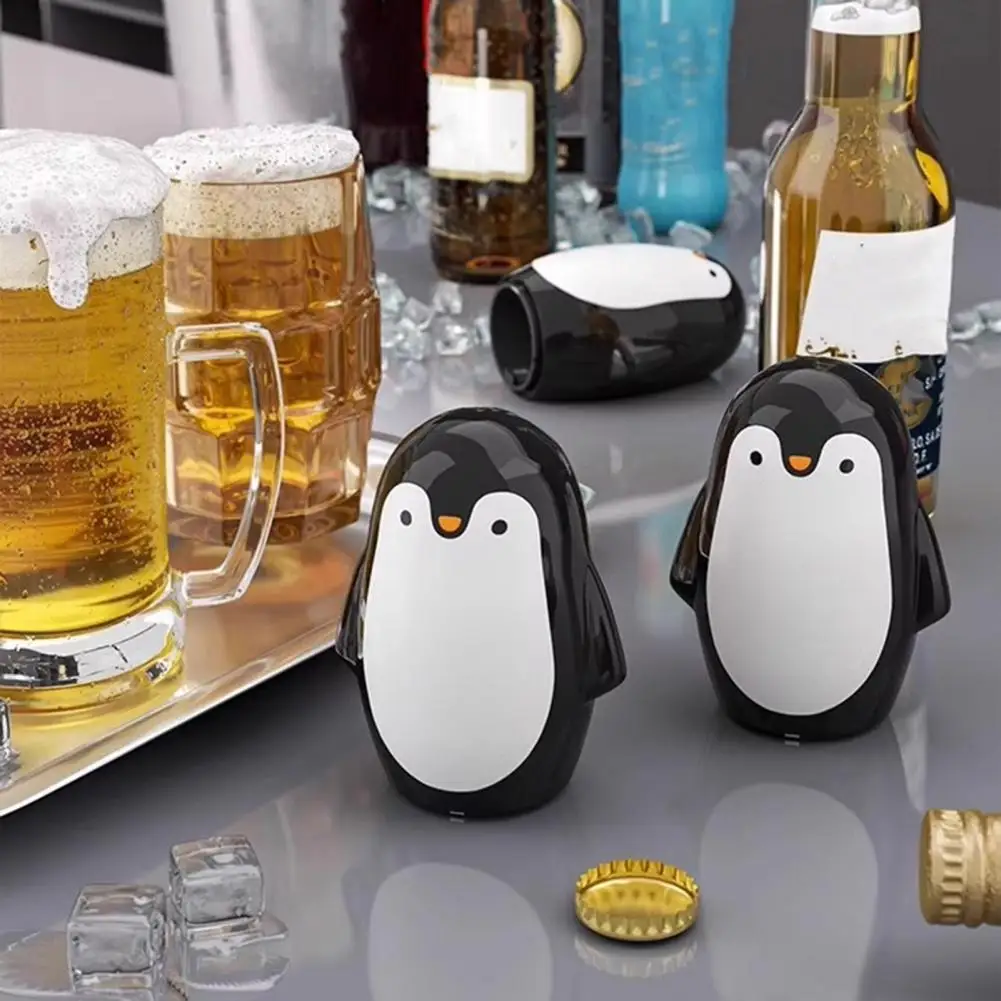 Wine Opener Creative Magnetic Beer Bottle Opener Wine Bottle Corkscrew Stainless Steel Penguin Kitchen Bottle Opener Bar Tools