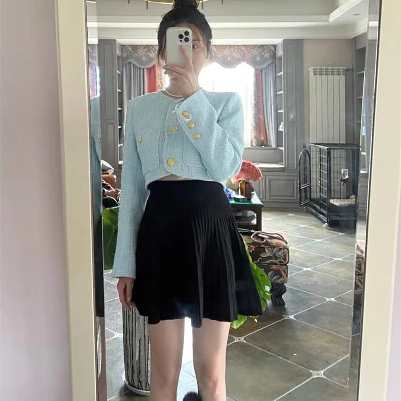 

Стеганое пальто с высокой талией для похудения Jaet, женская модная весенне-осенняя женская верхняя одежда, модное пальто с лацканами