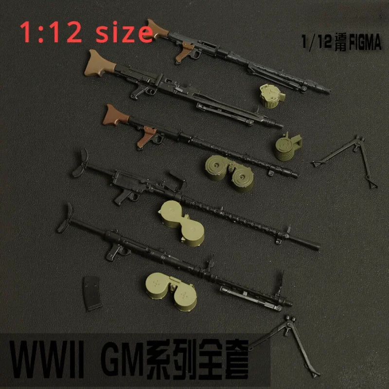 

1/12 Scale Soldier MG Series Weapon Model for 6''Gynoid Figma