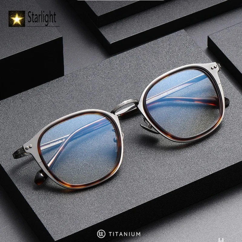 

2026 Big Size Lightweight Titanium Myopia Glasses Frame Men Wide-edge Reading Eyeglass Frames Man Hyperopia Eyewear Prescription