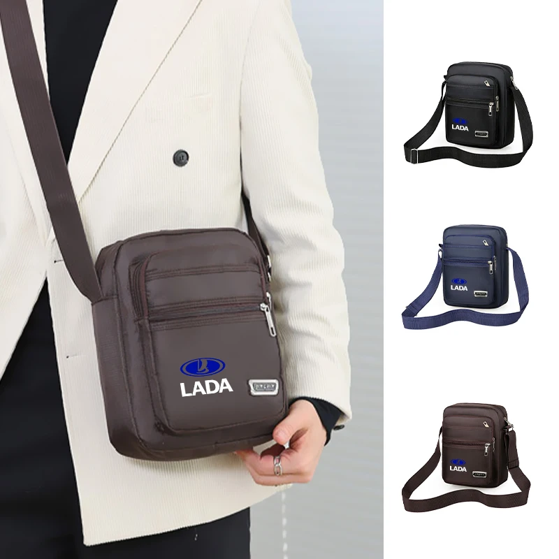 Car Shoulder Bag Sports Crossbody Bag Travel Backpack Men's Chest Storage Accessories For Lada 2110 2114 Largus 2112 110 3