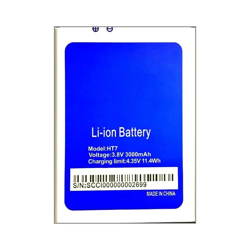 Mobile Phone Battery 3000Mah For Homtom HT7 Pro Durable