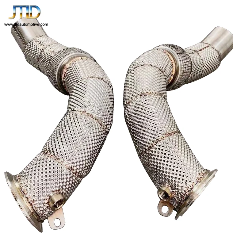 

Heat Shield Downpipe For BMW F90 M5 SS304 Stainless Steel Performance Catless Exhaust System