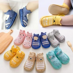 2023 New Born Baby Socks with Rubber Soles Infant Baby Girls Boys Shoes Spring Autumn Baby Floor Socks Anti Slip Soft Sole Sock