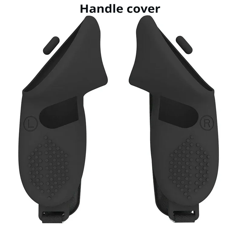 1 Pair Silicone Joystick Covers Non-Slip Controller Grips Cover With Adjustable Strap Anti-Fall For Meta Quest 3 VR-Y47A
