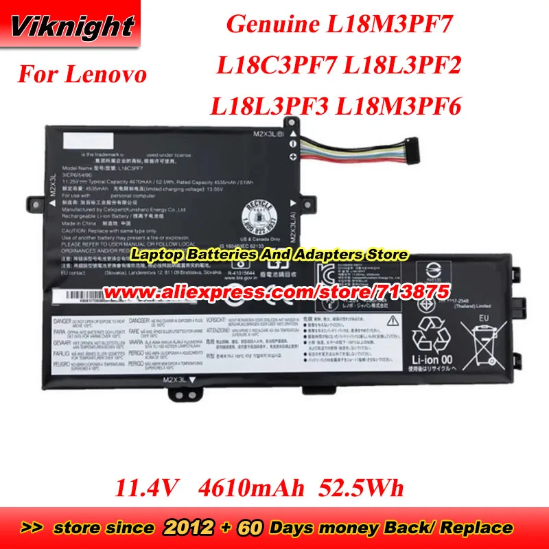 

Genuine L18M3PF7 Battery L18C3PF7 L18M3PF6 L18L3PF3 L18L3PF2 for Lenovo IdeaPad C340-15IWL S340-14API 15API S340-14IWL 15IWL