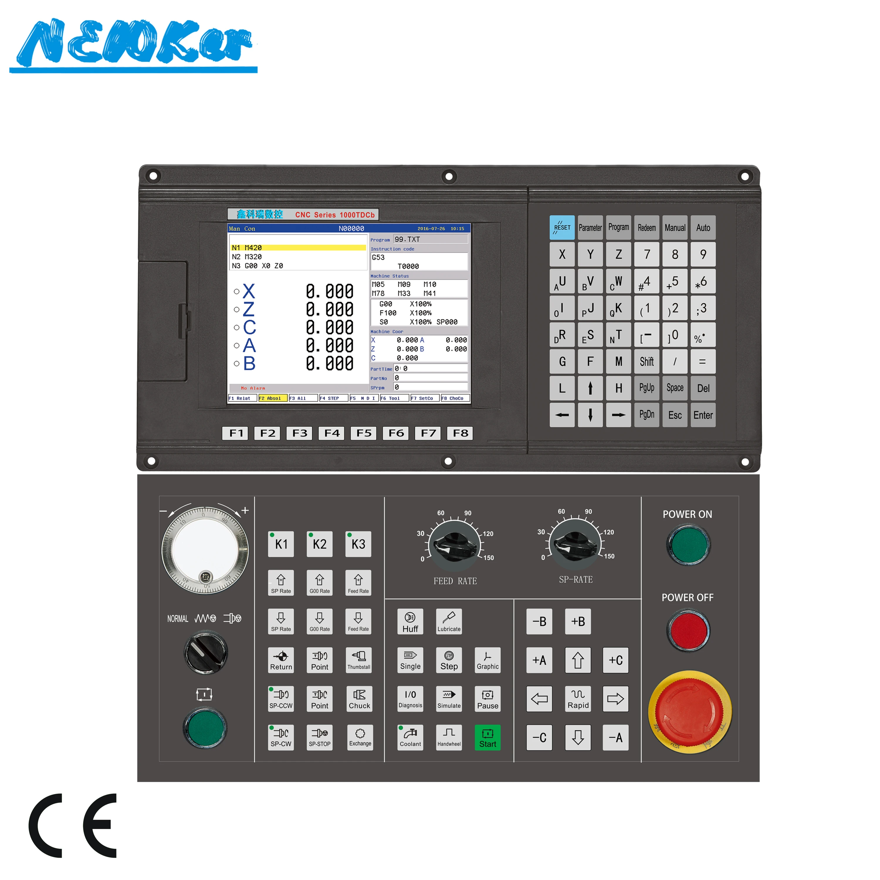 NEWKer Low Cost  5 Axis Cnc Lathe Controller Kit for Cnc Retrofit Kit