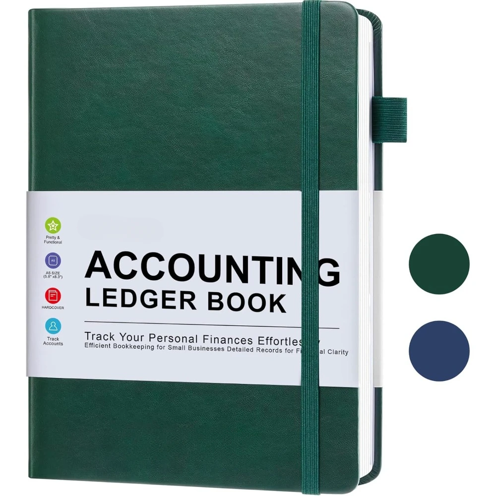 Bookkeeping for personal and small business accounting, expense tracking notebooks for expenses, deposits, and balances