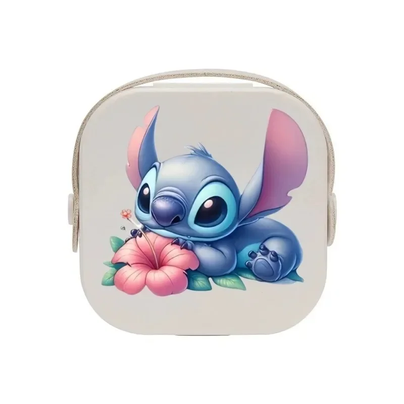 Disney Anime Figures Stitch Dolls Mini Jewelry Necklace Storage Box Girls Earrings Holder Case Kid Kawaii Birthday Case Gifts