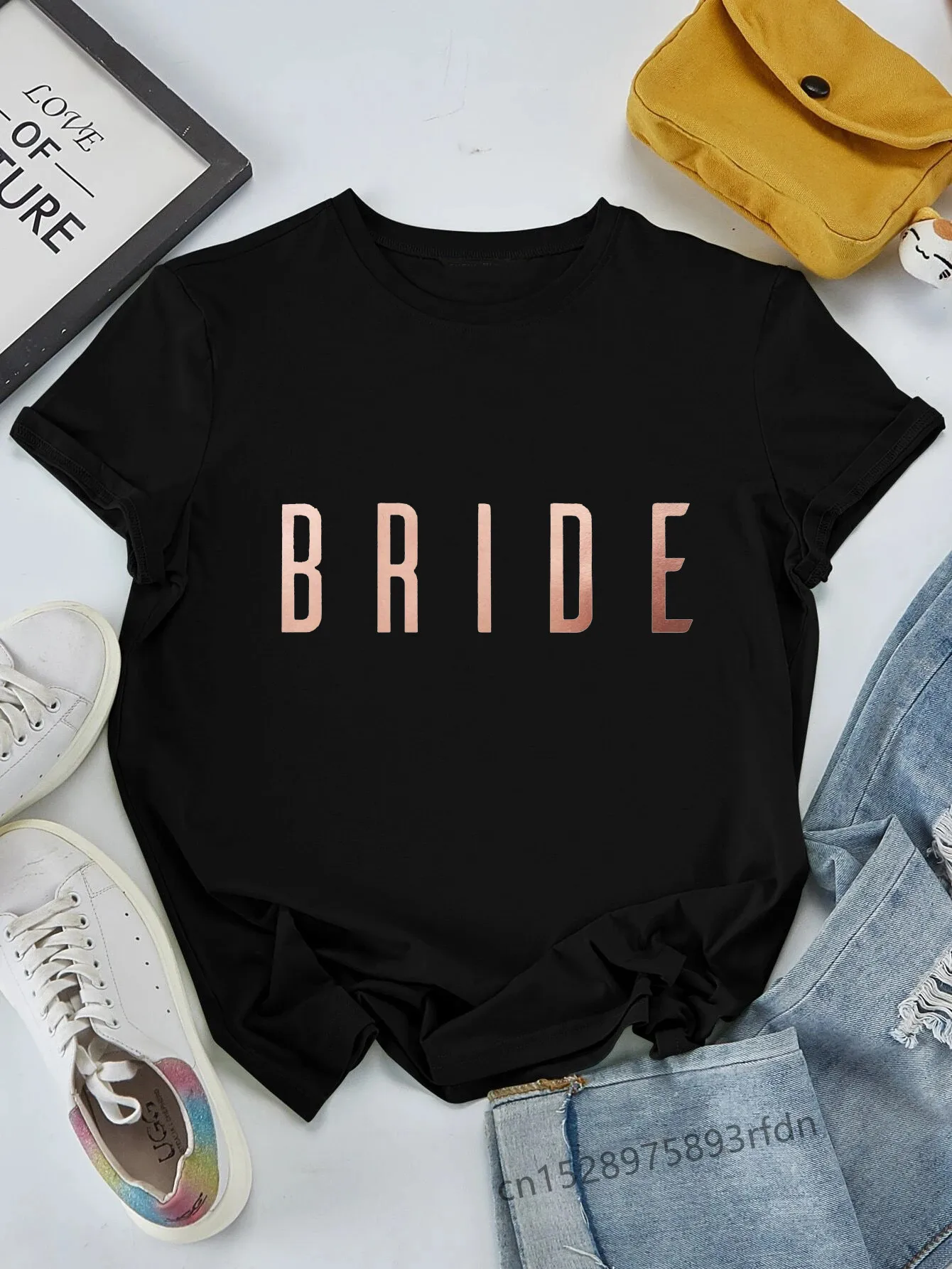 Women Hen Party Team Bride Squad Arrow Bachelorette T-shirts Lady Birde To Be Clothes Girl De La Mariee Evfj Tops Tee