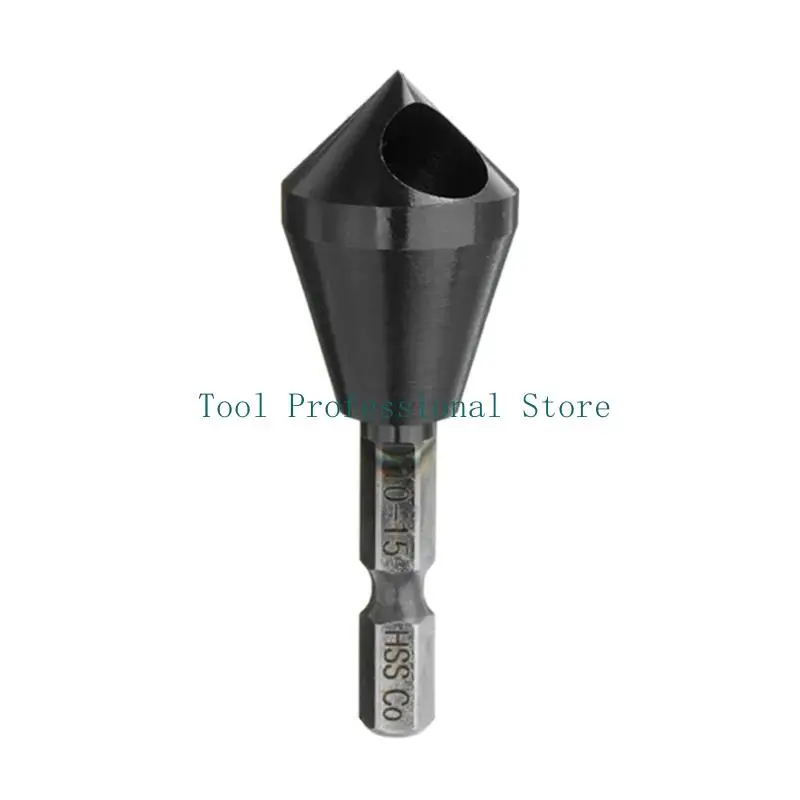 57QF Alloy-Steel M35 Cobalt HRC89 TiAlN Countersink Deburring Chamfer Drill Bit  1-4mm/2-5mm/5-10mm/10-15mm Inner Hole