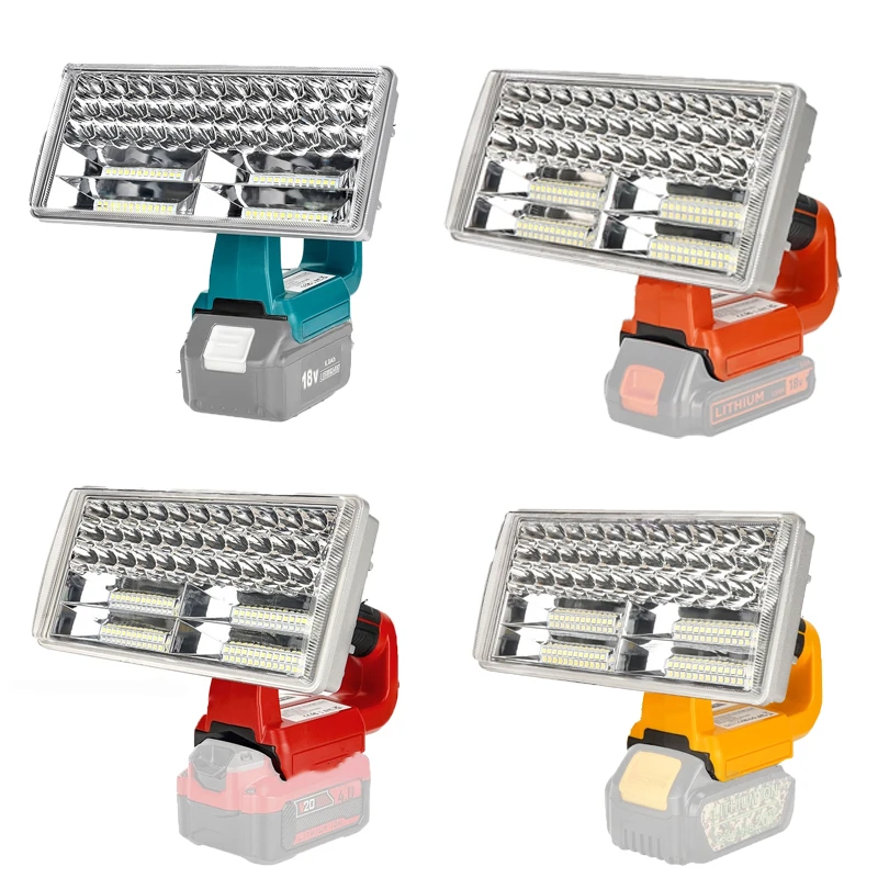 

9-inch Outdoor Camping Light 4200LM Spotlight Work Light for Makita/DeWalt/Milwaukee/Bosch/Black&Decker/Craftsman 18-20V Battery