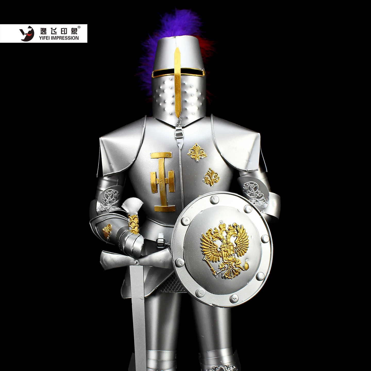 Retro European Medieval Armor Ironwork Decorative Figure Ornaments for Home Bar Cafe - Unique Creative Home Decor