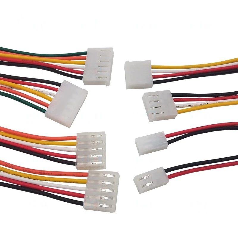 

100PCS CH CH3.96 2/3/4/5/6/7/8/9/10 Pin 3.96mm Female Housing Plug Connector with Wire 22AWG 20cm Single Head Tinned Cable